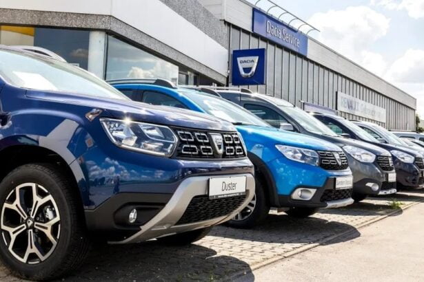 Dacia dealership in Romania