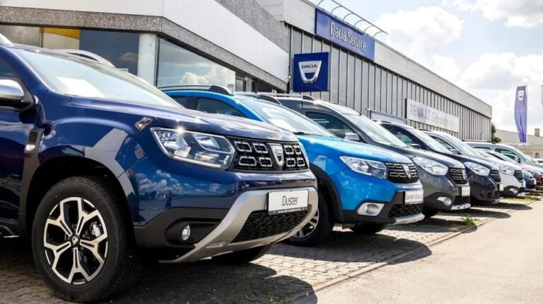 Dacia dealership in Romania
