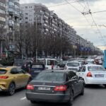 Congested traffic in Bucharest