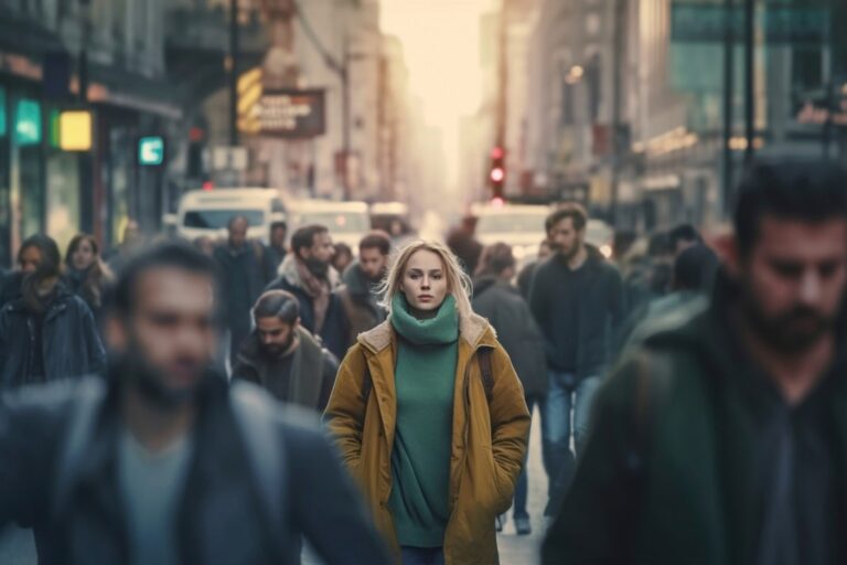 People on street Blonde