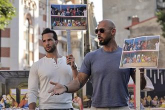 Tate brothers protesting Olympic Games