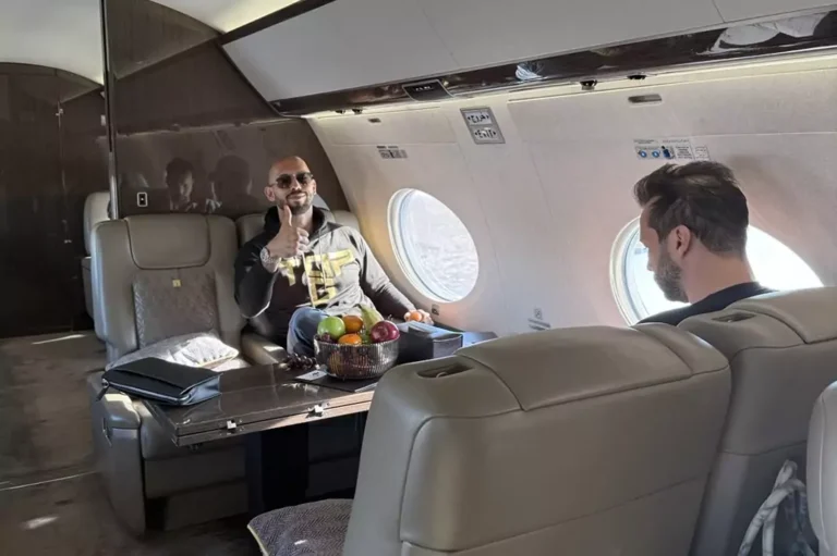 Tate brothers on a private plane